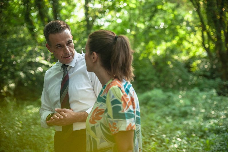 Gesprächssituation im Wald zur Therapie von ADHS