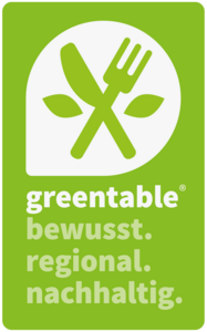 Greentable Siegel für nachhaltige Gastronomie