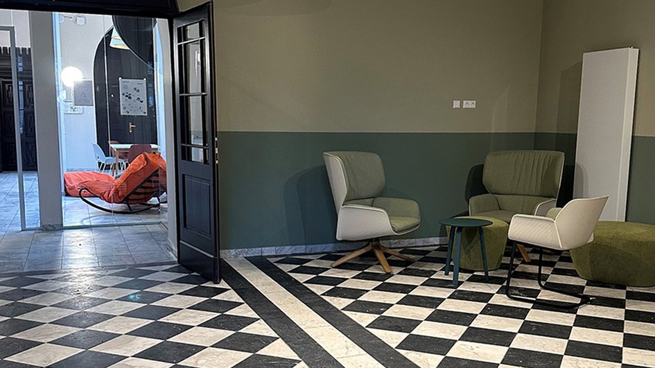 Aufnahme des Foyers des Wasserschlösschens