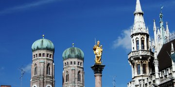 Stadtansicht München Viktualienmarkt