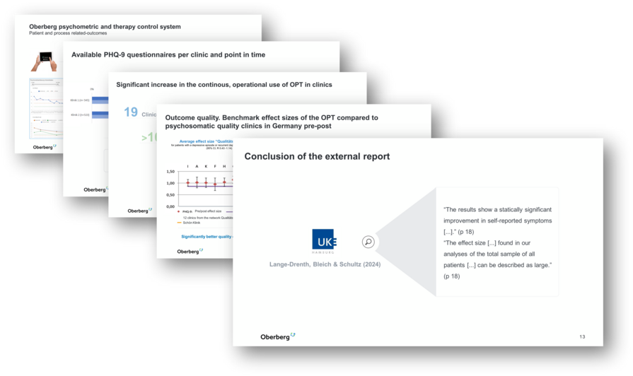 Screenshots des UKE zur Studie der Patientenzufriedenheit